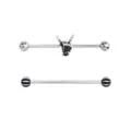 Rock On Skeleton Hand Industrial Barbells 2 Pack - 14 Gauge at Spencer's