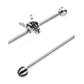 Rock On Skeleton Hand Industrial Barbells 2 Pack - 14 Gauge at Spencer's