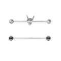 Rock On Skeleton Hand Industrial Barbells 2 Pack - 14 Gauge at Spencer's
