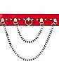 Red Studded Chain Collar Choker Necklace