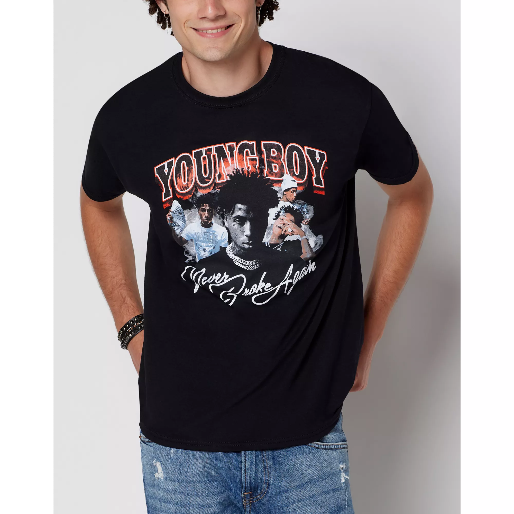 Never Broke Again Collage T Shirt - NBA YoungBoy at Spencer's