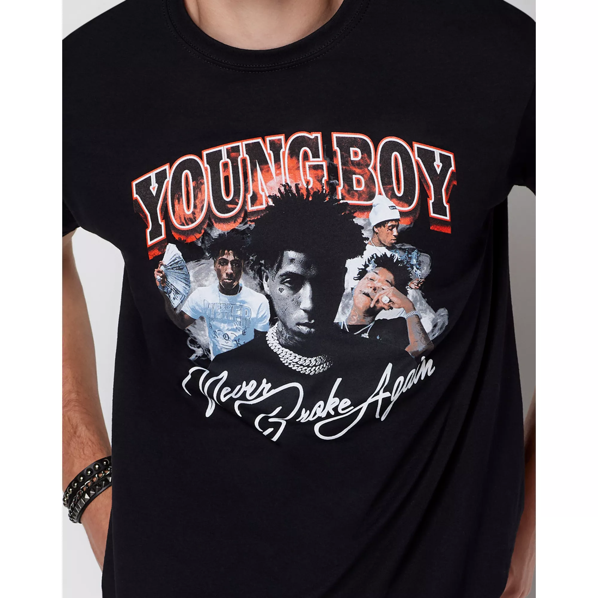 Never Broke Again Collage T Shirt - NBA YoungBoy at Spencer's