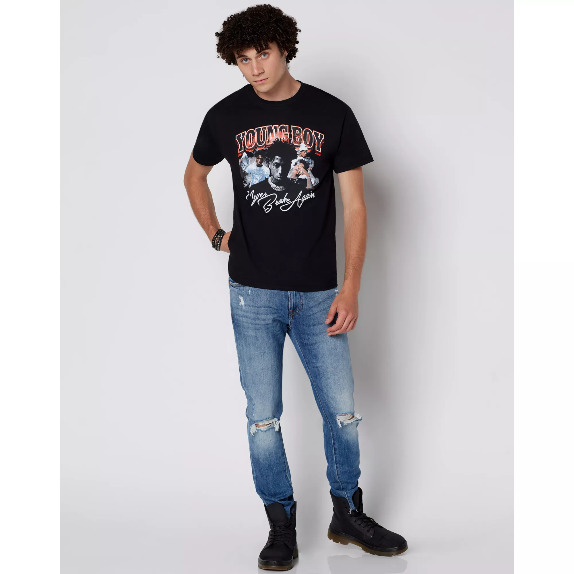 Never Broke Again Collage T Shirt - NBA YoungBoy at Spencer's