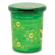 Green Metallic Pot Leaf Stash Jar - 7.5 oz. at Spencer's