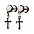 Cross Dangle Fake Plugs – 18 Gauge at Spencer's