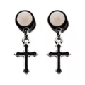 Cross Dangle Fake Plugs – 18 Gauge at Spencer's