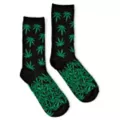 Fallen Weed Leaf Athletic Crew Socks at Spencer's
