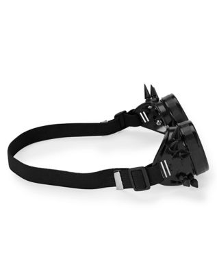 Spiked Black Kaleidoscope Goggles