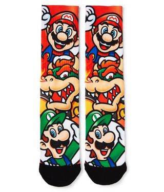 Super Mario Brothers Crew Socks