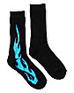 Blue Flame Athletic Crew Socks