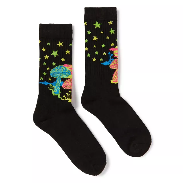 Mushroom Athletic Crew Socks at Spencer's