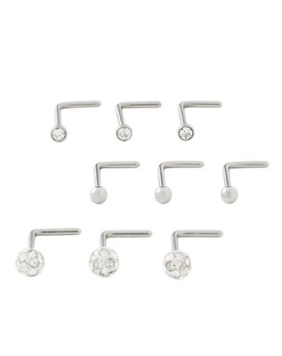 Confezione Da 5 Piercing Per Naso, In Argento Sterling 925 - Foto 11
