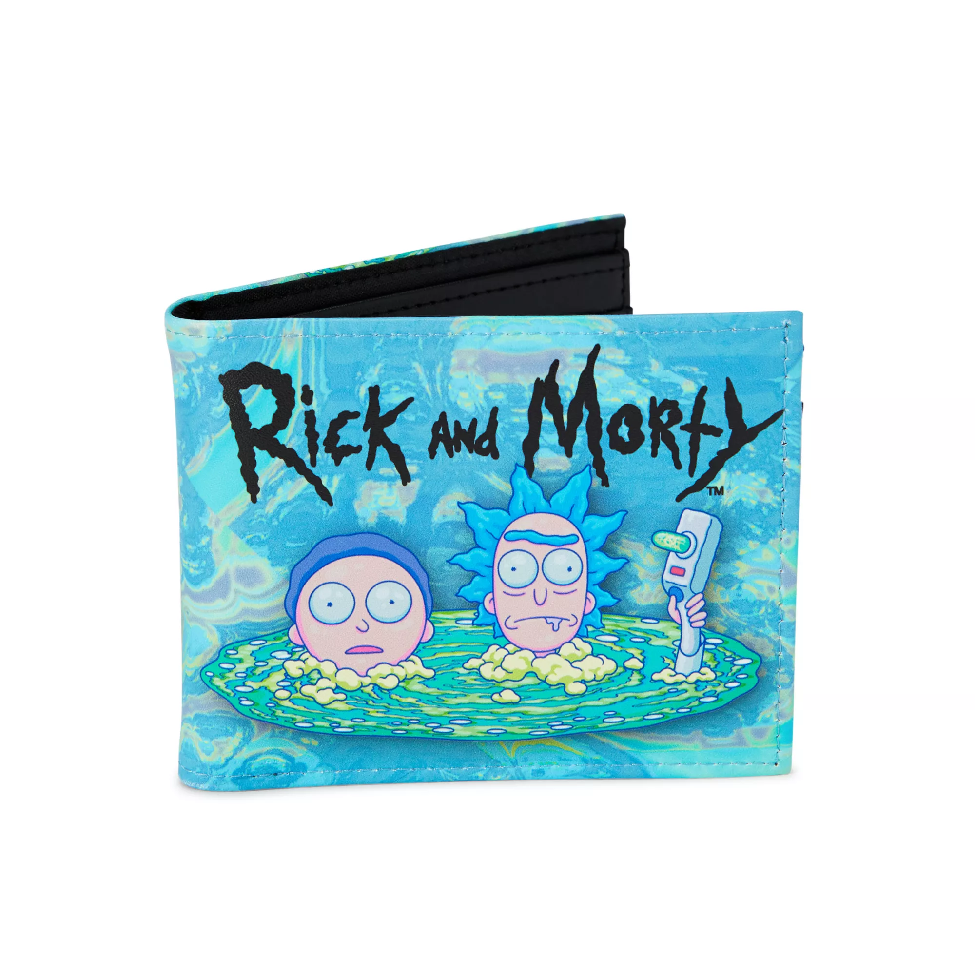 Rick and Morty Portal Bifold Wallet at Spencer's