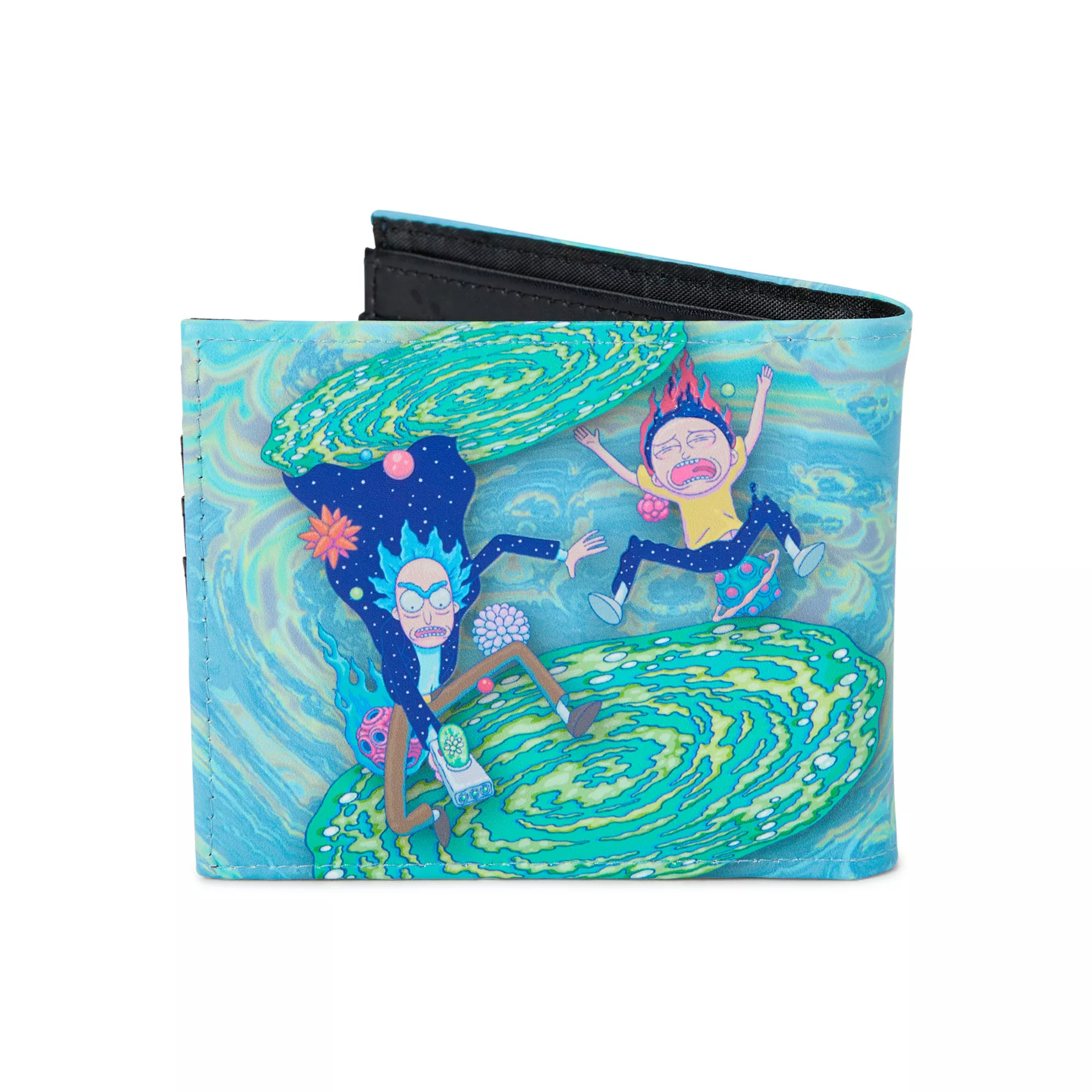 Rick and Morty Portal Bifold Wallet at Spencer's