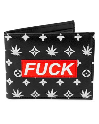 Weed Leaf Fuck Bifold Wallet