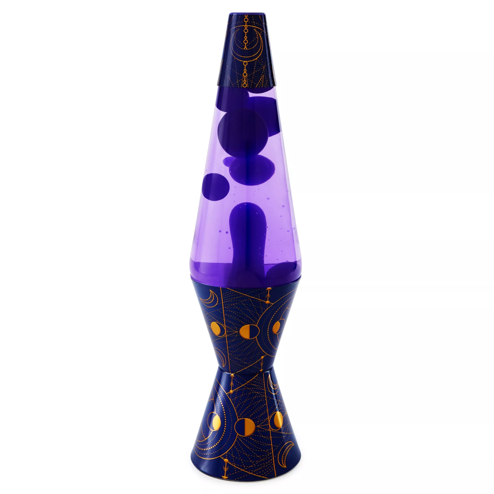 14.5 Inch Blue and Purple Moon Phases Lava Lamp