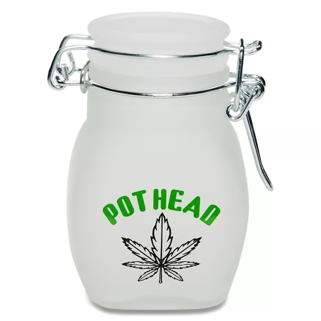 Pothead Leaf Stash Jar – 3.5 oz. at Spencer's