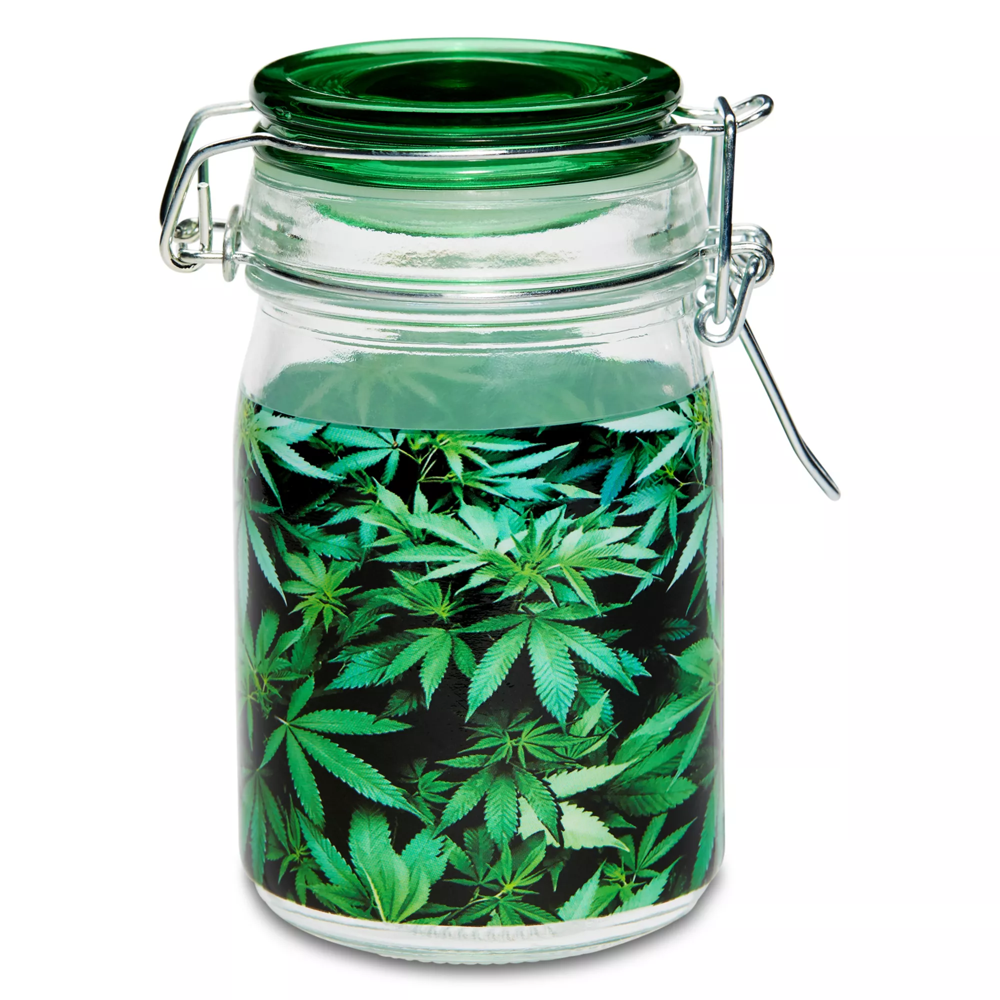 Green Leaves Stash Jar – 8 oz. at Spencer's