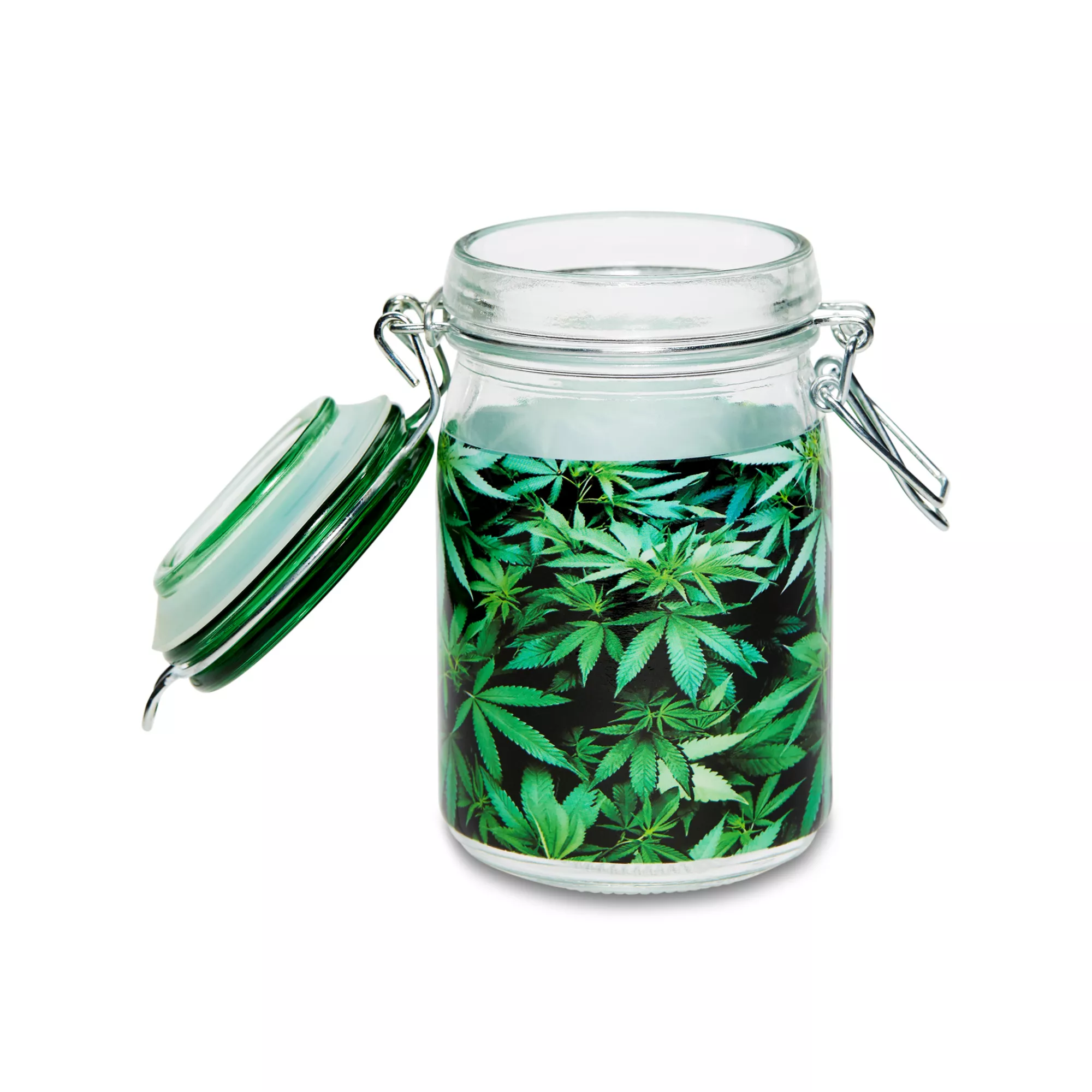 Green Leaves Stash Jar – 8 oz. at Spencer's