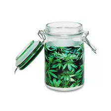 Green Leaves Stash Jar – 8 oz. at Spencer's