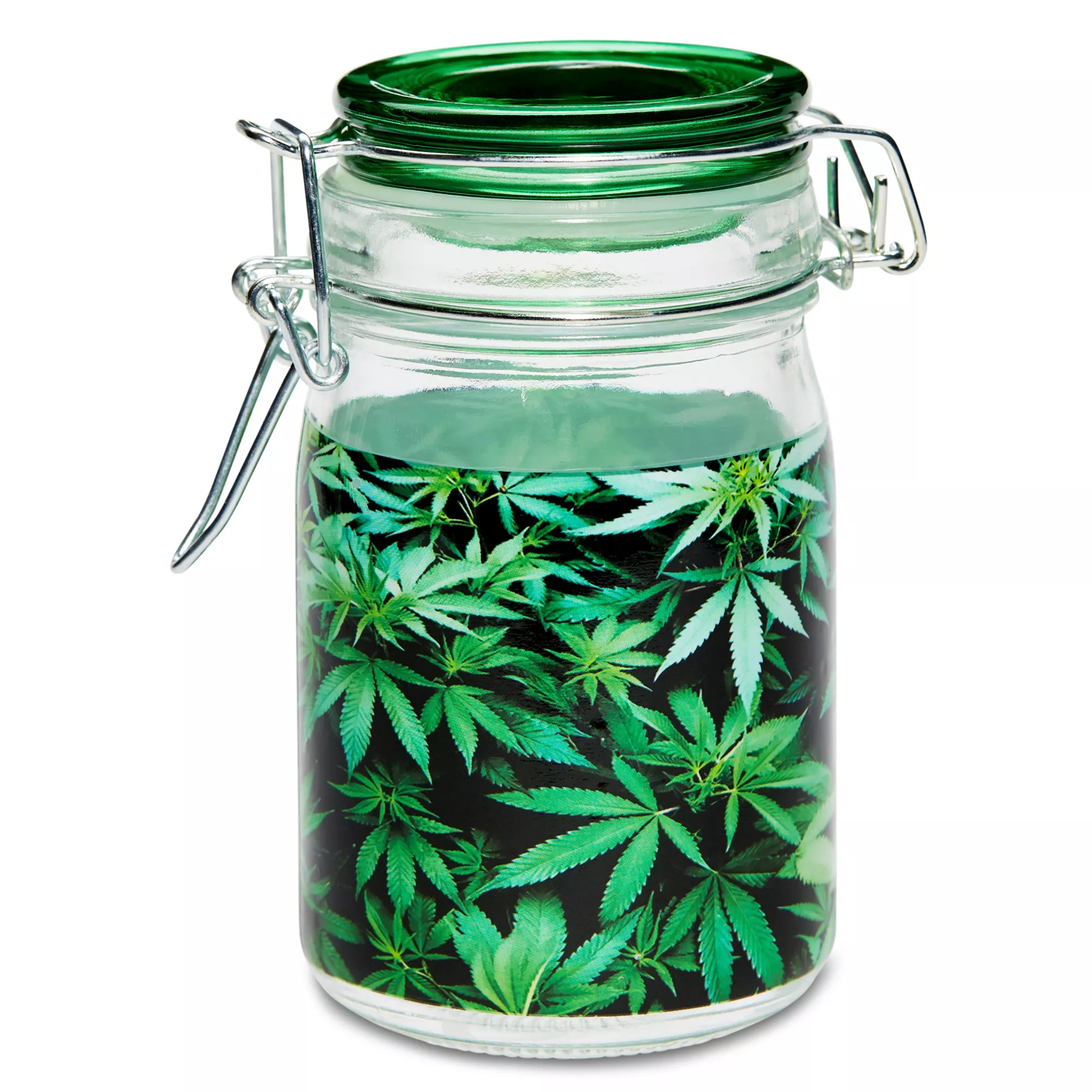 Green Leaves Stash Jar – 8 oz. at Spencer's