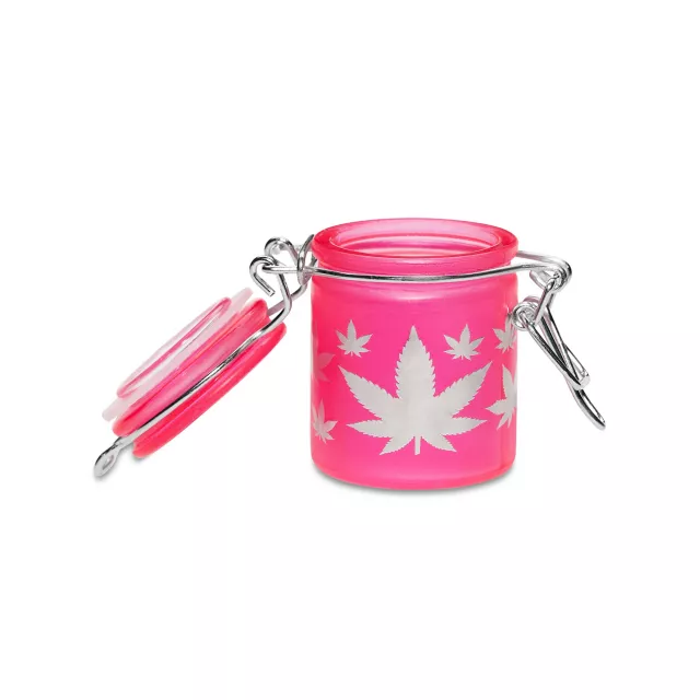 Neon Pink Leaf Stash Jar – 1.5 oz. at Spencer's