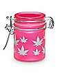 Neon Pink Leaf Stash Jar – 1.5 oz.