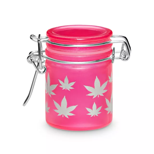 Neon Pink Leaf Stash Jar – 1.5 oz. at Spencer's