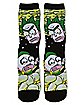 Space Rick and Morty Crew Socks