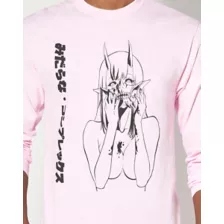 Demon Writing Long Sleeve T Shirt - Lewd Complex at Spencer's