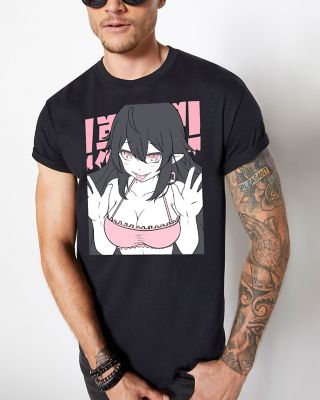  Ahegao Anime Girl With Tongue and Hands Out Weeb T-shirt :  Clothing, Shoes & Jewelry