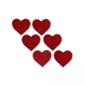 Red Heart Glitter Nipple Pasties 6 Pack at Spencer's