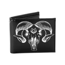 Baphomet Pentagram Bifold Wallet at Spencer's