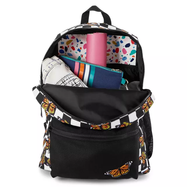 Checkered Butterfly Backpack at Spencer's