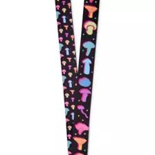 Neon Mushrooms Lanyard at Spencer's