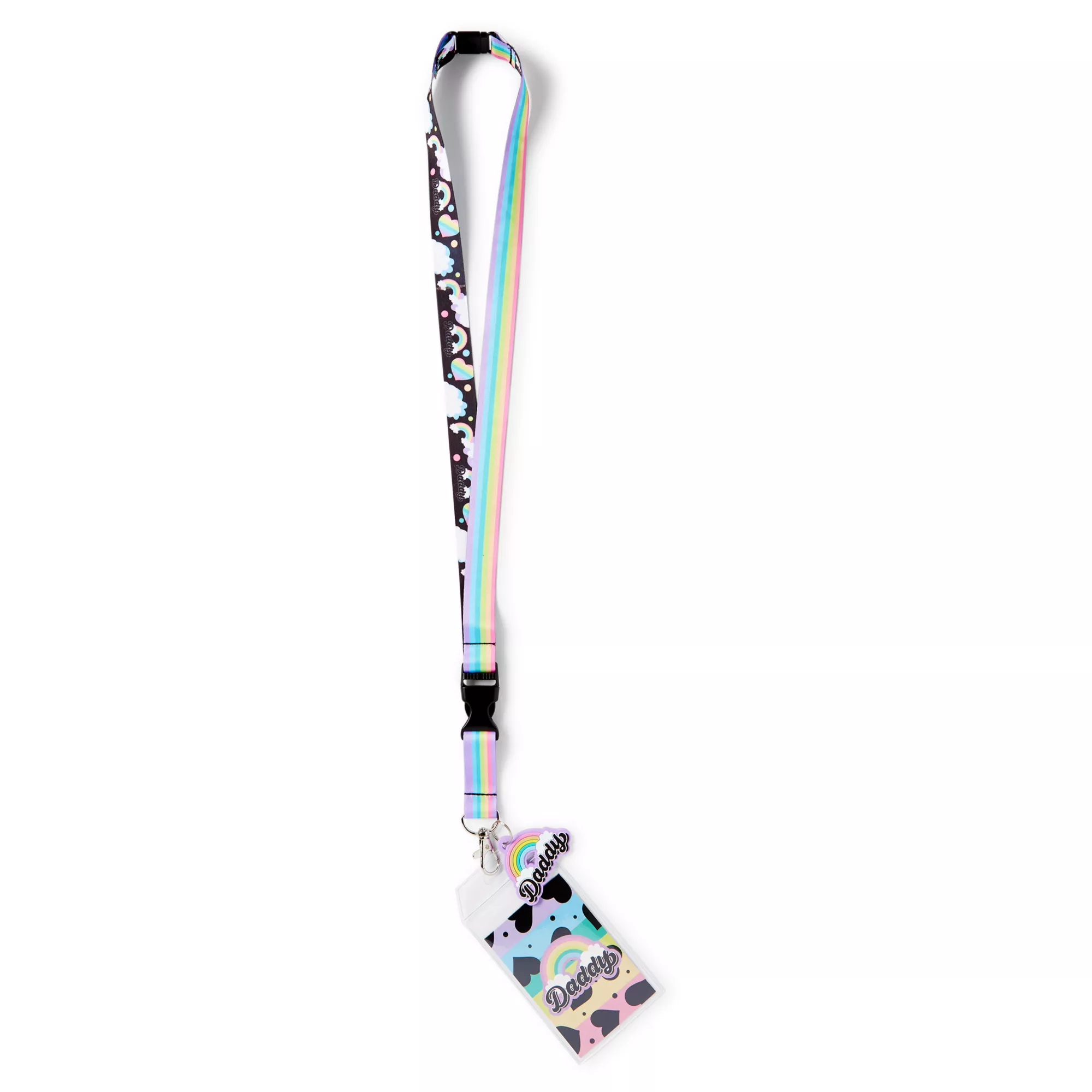 Pride Pastel Rainbow Daddy Lanyard at Spencer's