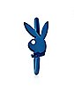 Blue Playboy Bunny Hoop Nose Ring - 20 Gauge