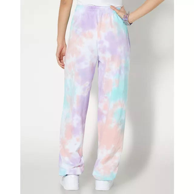 Tie Dye High Weed Leaf Print Sweatpants at Spencer's