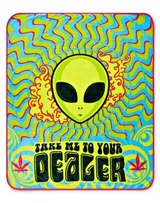 Take Me to Your Dealer Alien Fleece Blanket