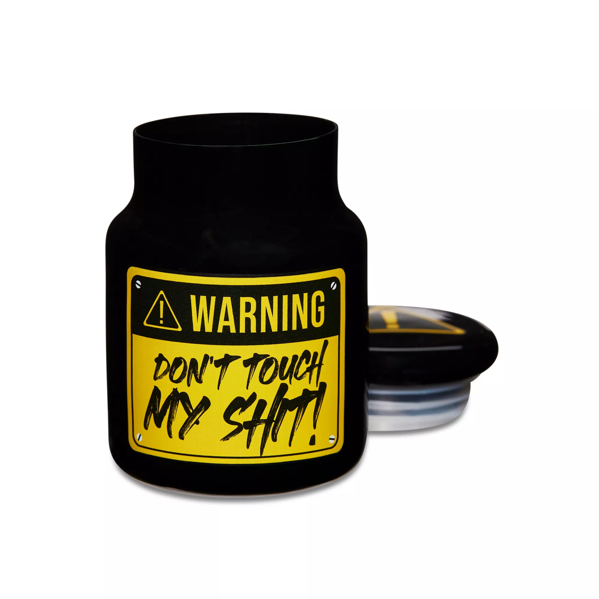 Warning Don't Touch Stash Jar - 3 oz. at Spencer's