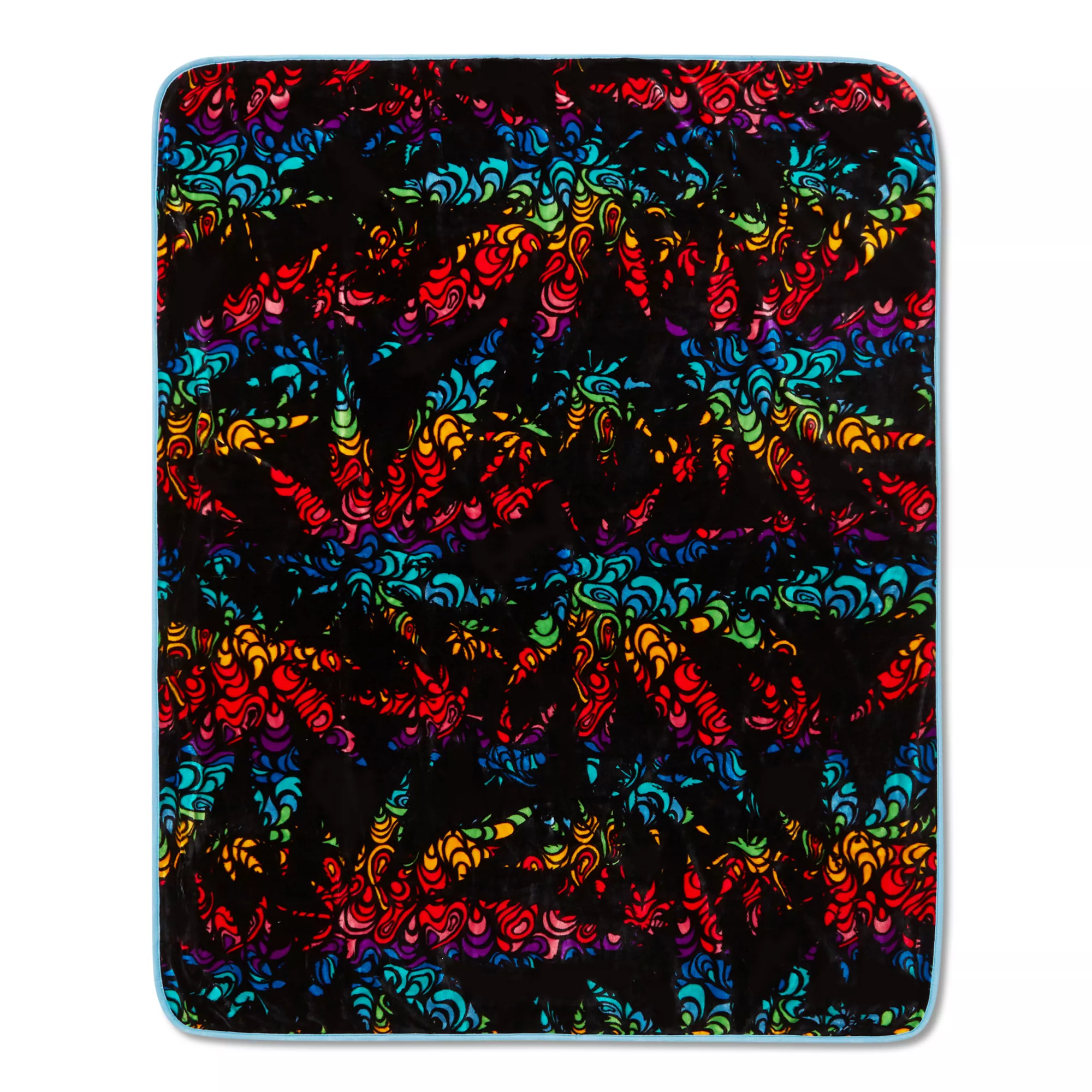 Trippy Leaf Fleece Blanket at Spencer's
