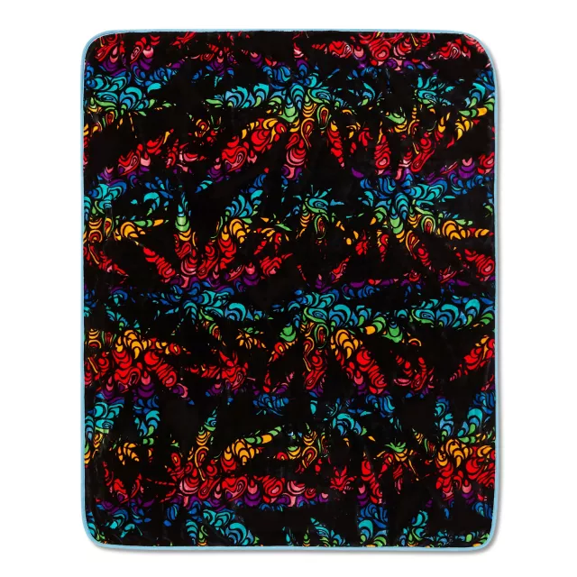 Trippy Leaf Fleece Blanket at Spencer's
