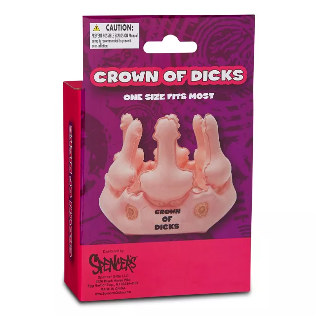 Inflatable Crown of Dicks at Spencer's