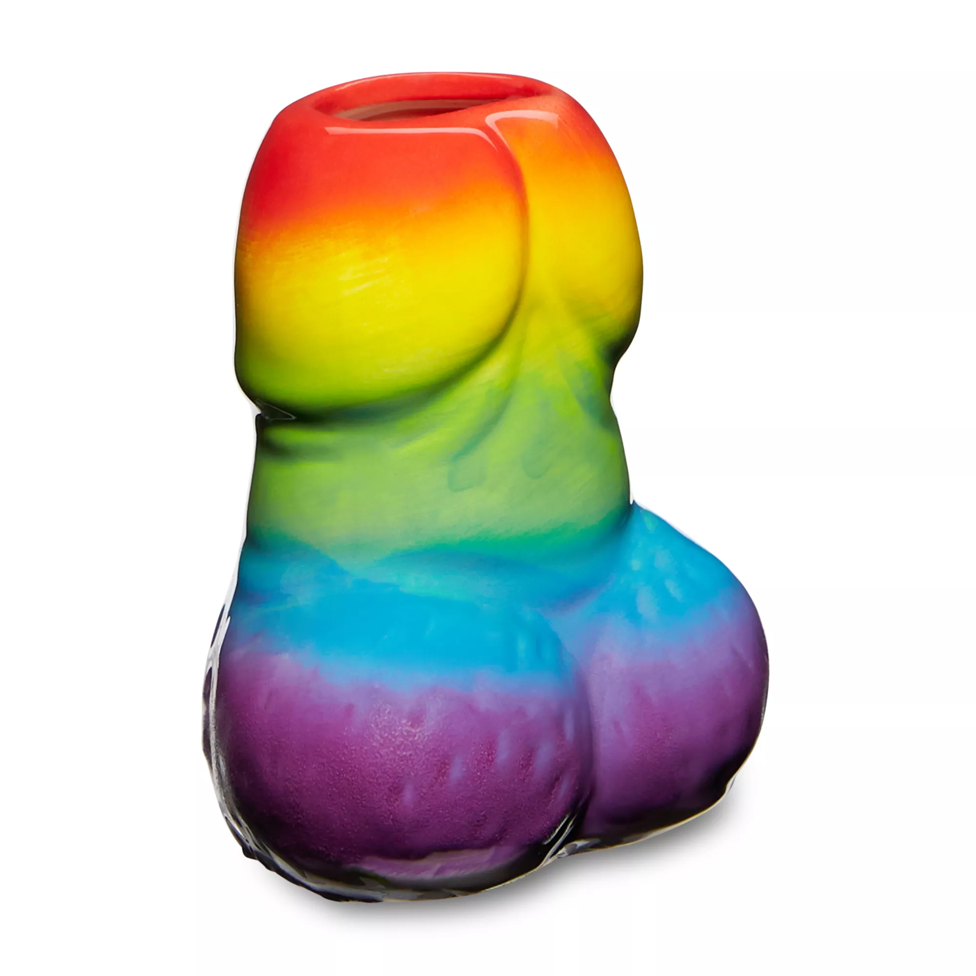 Rainbow Penis Shot Glass - 1.4 oz. at Spencer's