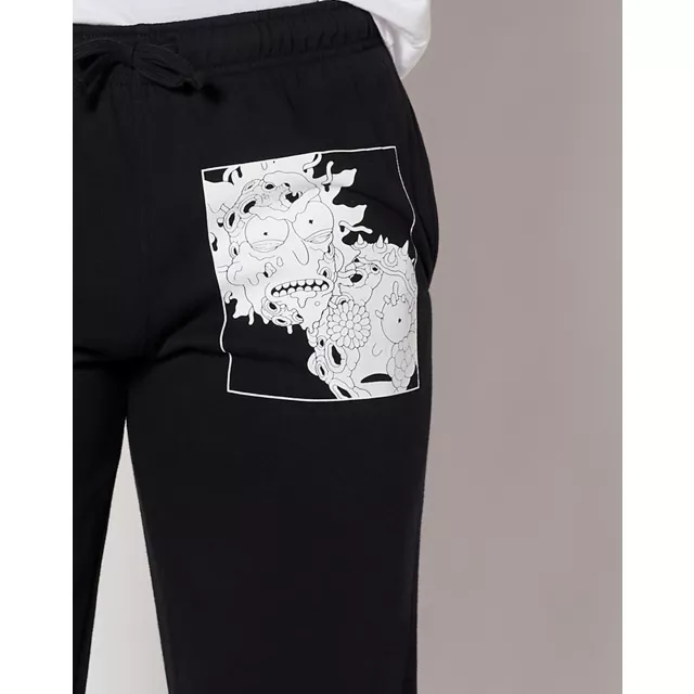 Decaying Rick and Morty Joggers at Spencer's