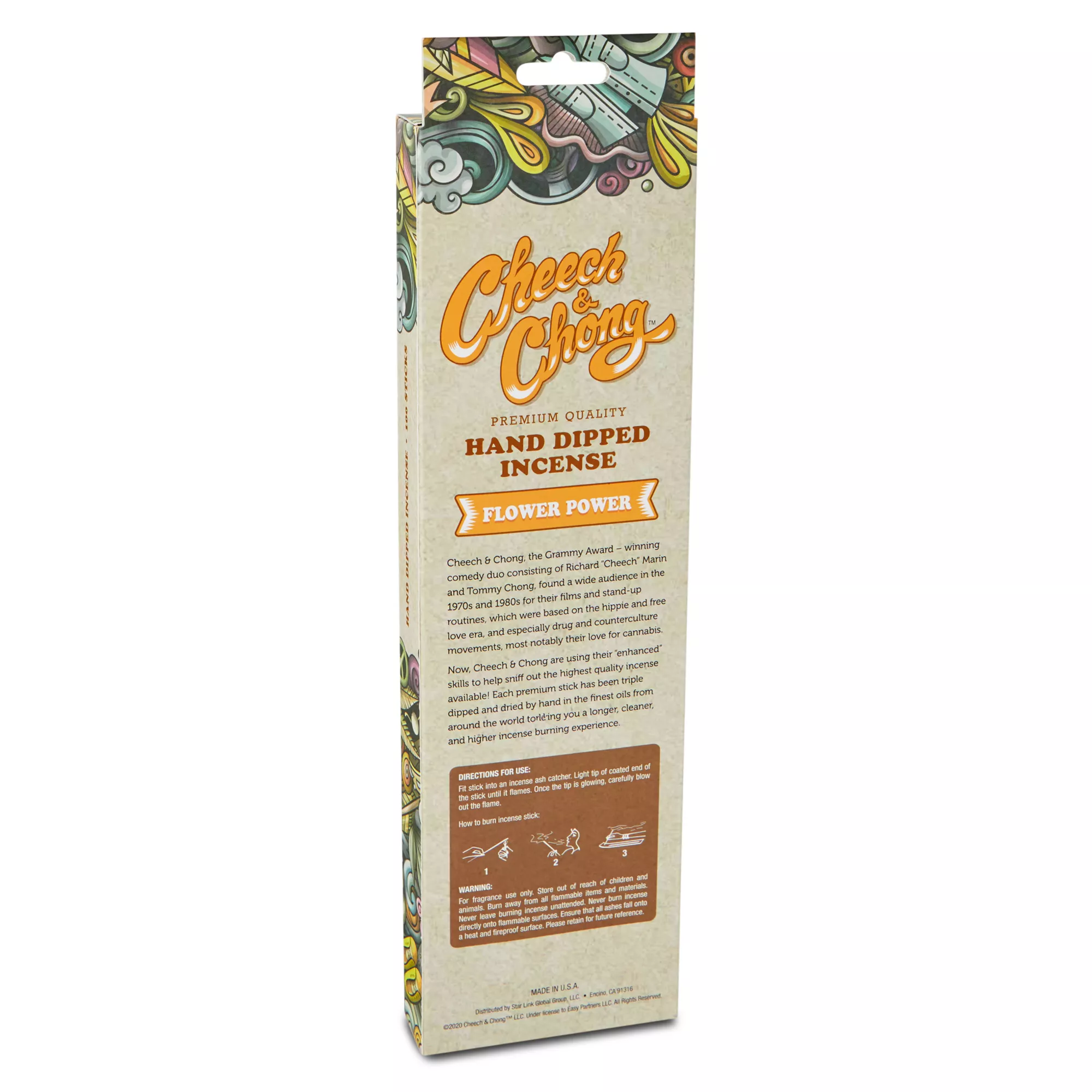 Flower Power Incense Sticks 100 Pack - Cheech & Chong at Spencer's