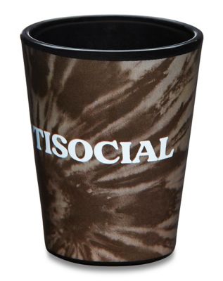 Tie Dye Antisocial Shot Glass – 1.5 oz.