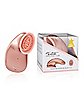 Rose Goldtone Rechargeable Waterproof Hands-Free Suction and Vibration Toy