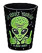 Abduct Yourself Alien Shot Glass – 1.5 oz.