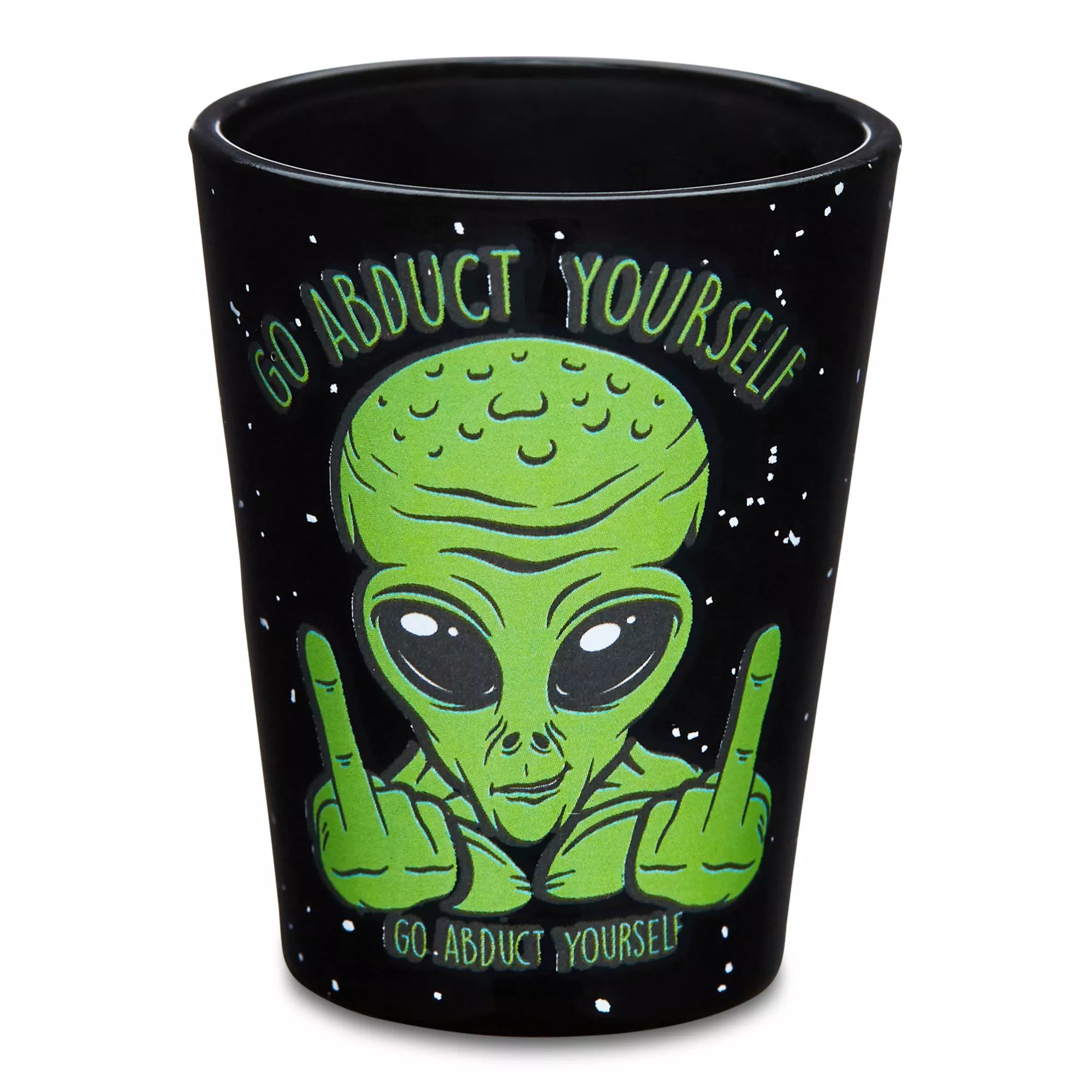 Abduct Yourself Alien Shot Glass – 1.5 oz. at Spencer's